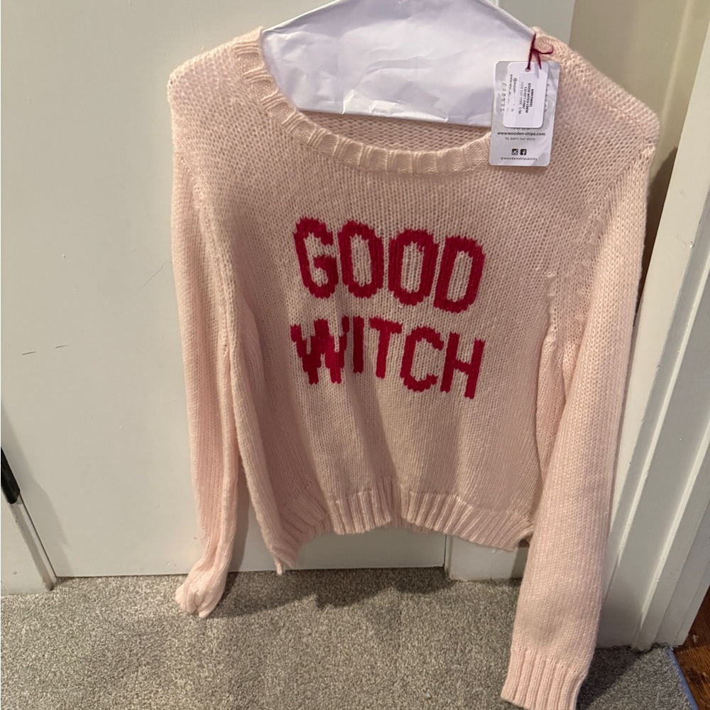 Wooden Ships Pink 'Good Witch' Sweater